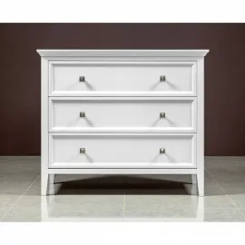 Комод 3 ящика Classico Italiano Бруклин, Белый, 7012/B