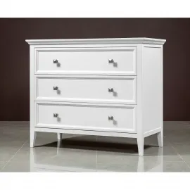 Комод 3 ящика Classico Italiano Бруклин, Белый, 7012/B