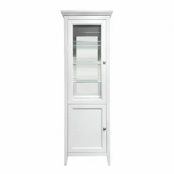 Витрина 1-дверная Classico Italiano Бруклин, Белый, 7031L/B, левая