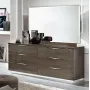 Покрытие Серебристая берёза с глянцем Комод низкий 6 ящиков Platinum Camelgroup