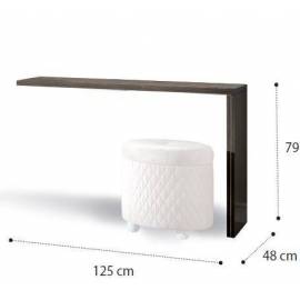 Покрытие Серебристая берёза с глянцем Туалетный стол (столешница) Platinum Camelgroup