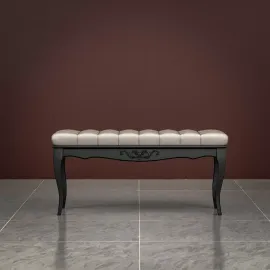 Банкетка Classico Italiano Тиволи, черная B108/BL