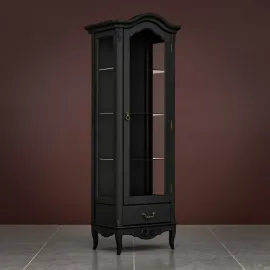 Витрина Classico Italiano Тиволи, 1-дверная, правая, черный, B601/BL