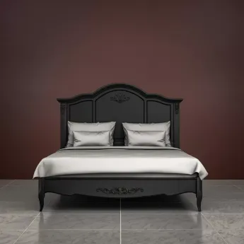 Кровать Classico Italiano Тиволи, 90x200 см, черный, B209/BL