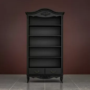 Стеллаж широкий Classico Italiano Тиволи, черный, B606/BL