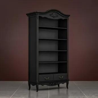 Стеллаж широкий Classico Italiano Тиволи, черный, B606/BL