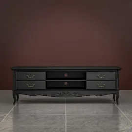 Тумба ТВ Classico Italiano Тиволи, большая, черный, B305/BL
