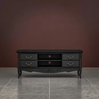 Тумба ТВ Classico Italiano Тиволи, черный, B304/BL