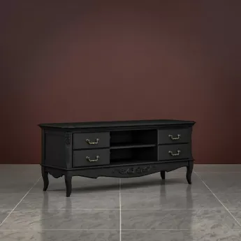 Тумба ТВ Classico Italiano Тиволи, черный, B304/BL