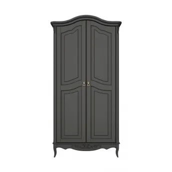 Шкаф Classico Italiano Тиволи, 2-дверный, черный, B802/BL