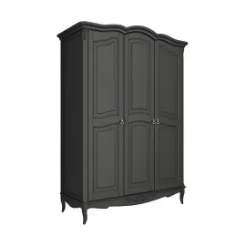 Шкаф Classico Italiano Тиволи, 3-дверный, черный, B803/BL