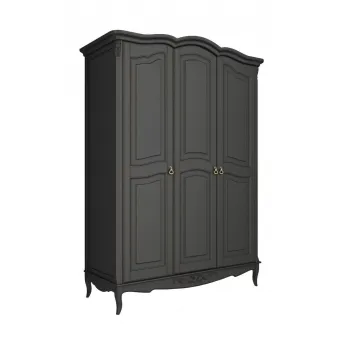Шкаф Classico Italiano Тиволи, 3-дверный, черный, B803/BL