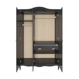 Шкаф Classico Italiano Тиволи, 3-дверный, черный, B803/BL