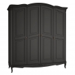 Шкаф Classico Italiano Тиволи, 4-дверный, черный, B804/BL - Фото 4