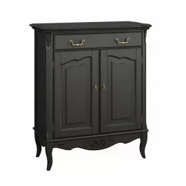Прилавок Classico Italiano Тиволи, 1 ящик, 2 дверки, черный, B404/BL
