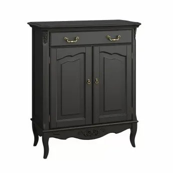 Прилавок Classico Italiano Тиволи, 1 ящик, 2 дверки, черный, B404/BL