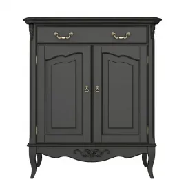 Прилавок Classico Italiano Тиволи, 1 ящик, 2 дверки, черный, B404/BL