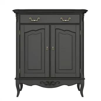 Прилавок Classico Italiano Тиволи, 1 ящик, 2 дверки, черный, B404/BL