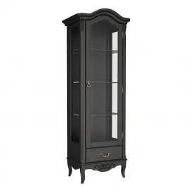 Витрина Classico Italiano Тиволи, 1-дверная, правая, черный, B601/BL