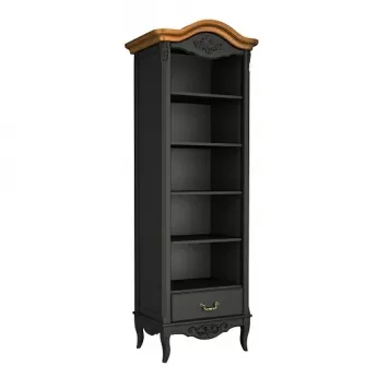 Стеллаж узкий Classico Italiano Тиволи, черный, B605/BL