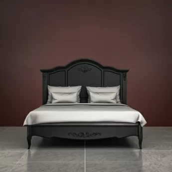 Кровать Classico Italiano Тиволи, 160x200 см, черный, B206/BL