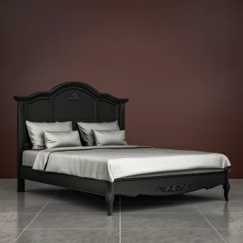 Кровать 180x200 Classico Italiano Тиволи, черная B209/BLS