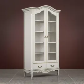 Библиотека Classico Italiano Тиволи, 2-створчатая, молочный, B604/L