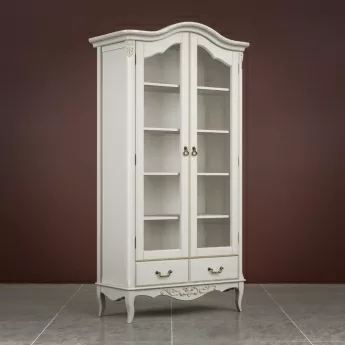 Библиотека Classico Italiano Тиволи, 2-створчатая, молочный, B604/L
