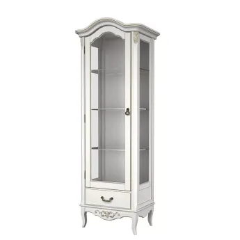 Витрина Classico Italiano Тиволи, 1-дверная, левая, молочный, B602/L