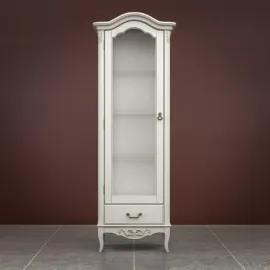 Витрина Classico Italiano Тиволи, 1-дверная, левая, молочный, B602/L