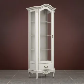 Витрина Classico Italiano Тиволи, 1-дверная, левая, молочный, B602/L