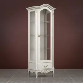 Витрина правая Classico Italiano Тиволи, 1-дверная, молочный, B601/L