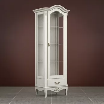 Витрина правая Classico Italiano Тиволи, 1-дверная, молочный, B601/L