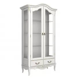 Витрина Classico Italiano Тиволи, 2-дверная, молочный, B603/L