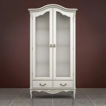 Витрина Classico Italiano Тиволи, 2-дверная, молочный, B603/L