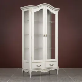 Витрина Classico Italiano Тиволи, 2-дверная, молочный, B603/L