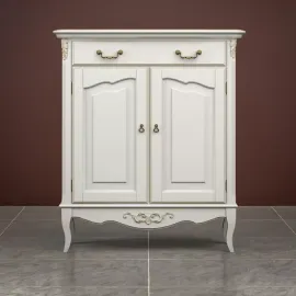 Комод Classico Italiano Тиволи, 1 ящик, 2 двери, молочный, B404/L