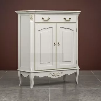 Комод Classico Italiano Тиволи, 1 ящик, 2 двери, молочный, B404/L
