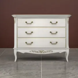Комод Classico Italiano Тиволи, 3 ящика, молочный, B401/L
