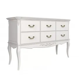 Консоль Classico Italiano Тиволи, 6 ящиков, молочный, B906/L