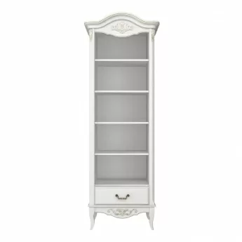 Стеллаж узкий Classico Italiano Тиволи, молочный, B605/L