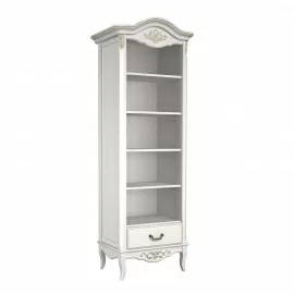 Стеллаж узкий Classico Italiano Тиволи, молочный, B605/L
