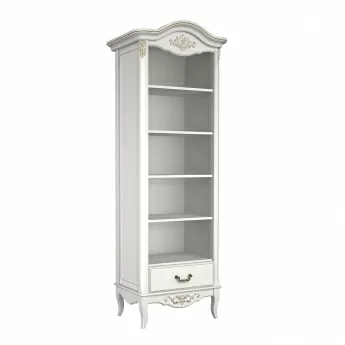 Стеллаж узкий Classico Italiano Тиволи, молочный, B605/L