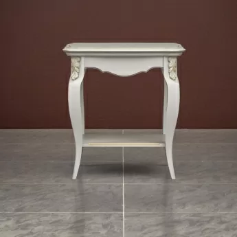 Столик кофейный Classico Italiano Тиволи, квадратный, молочный, B101/L