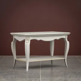 Столик журнальный Classico Italiano Тиволи, прямоугольный, молочный B102/L