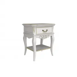 Тумба прикроватная Classico Italiano Тиволи, 1 ящик, молочная, B301/L