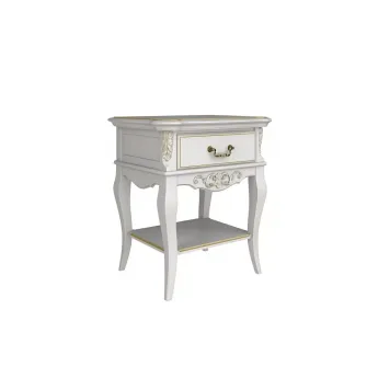Тумба прикроватная Classico Italiano Тиволи, 1 ящик, молочная, B301/L
