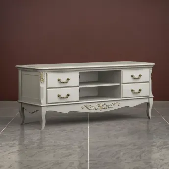 Тумба ТВ Classico Italiano Тиволи, 146 см, молочная B304/L