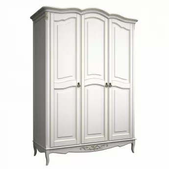 Шкаф Classico Italiano Тиволи, 3-дверный, молочный, B803/L
