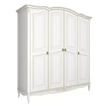 Шкаф Classico Italiano Тиволи,4-дверный, молочный, B804/L